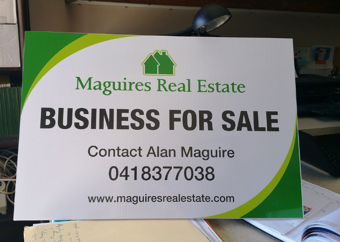 Alan Maguire Businesses For Sale Sign