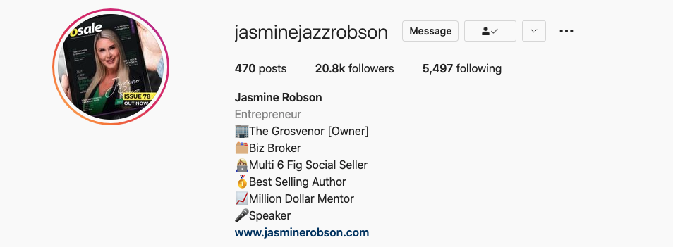 Jasmine Robson on Instagram