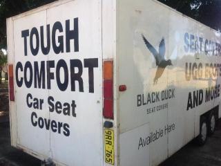 “King of the Road” - Ugg Boot & Seat Cover Mobile Business with fitted trailer