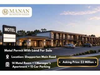 Motel Permit With Land For Sale