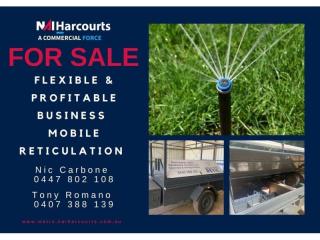 Flexible & Profitable Mobile Reticulation Business For Sale