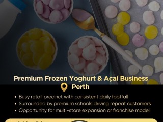 Premium Frozen Yoghurt & Açaí Business for Sale  Perth | High Growth Potential