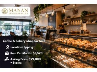 Coffee & Bakery Shop for Sale near Epping
