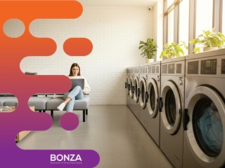 36763 Spacious Laundrette With Commercial Grade Equipment