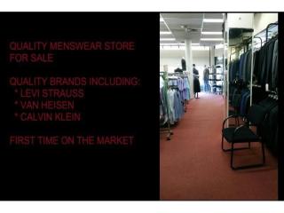 MENSWEAR AND TAILOR BUSINESS