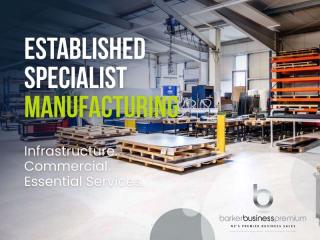 Established Specialist Manufacturing - Infrastructure Markets