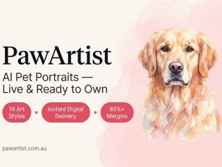 Online AI Pet Portrait Studio App - Highly Lucrative