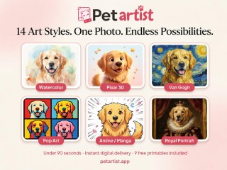 Online Pet Portrait Studio App - Highly Lucrative