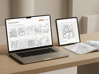 Lucrative AI Colouring Book Studio App Opportunity