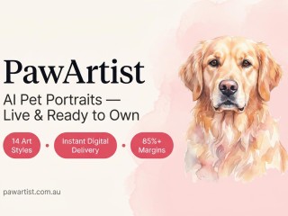Online AI Pet Portrait Studio App - Highly Lucrative