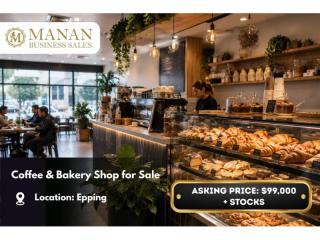 Coffee & Bakery Shop for Sale near Epping