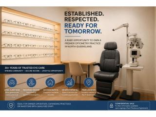 Established North QLD Optometry Clinic with Accommodation