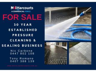 Established Pressure Cleaning & Sealing Business - 30+ Years | Strong B2B Client Base